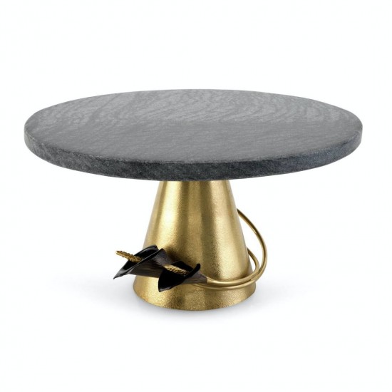 Michael Aram Calla Lily Midnight Cake Stand Michael Aram
